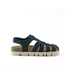 Helena Nubuck Black Sandals - Women