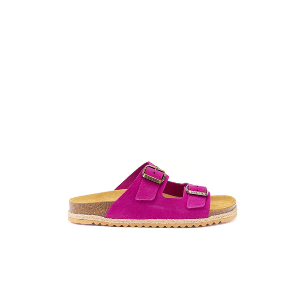 Sandalias Alberto Suede Magenta - Mujer