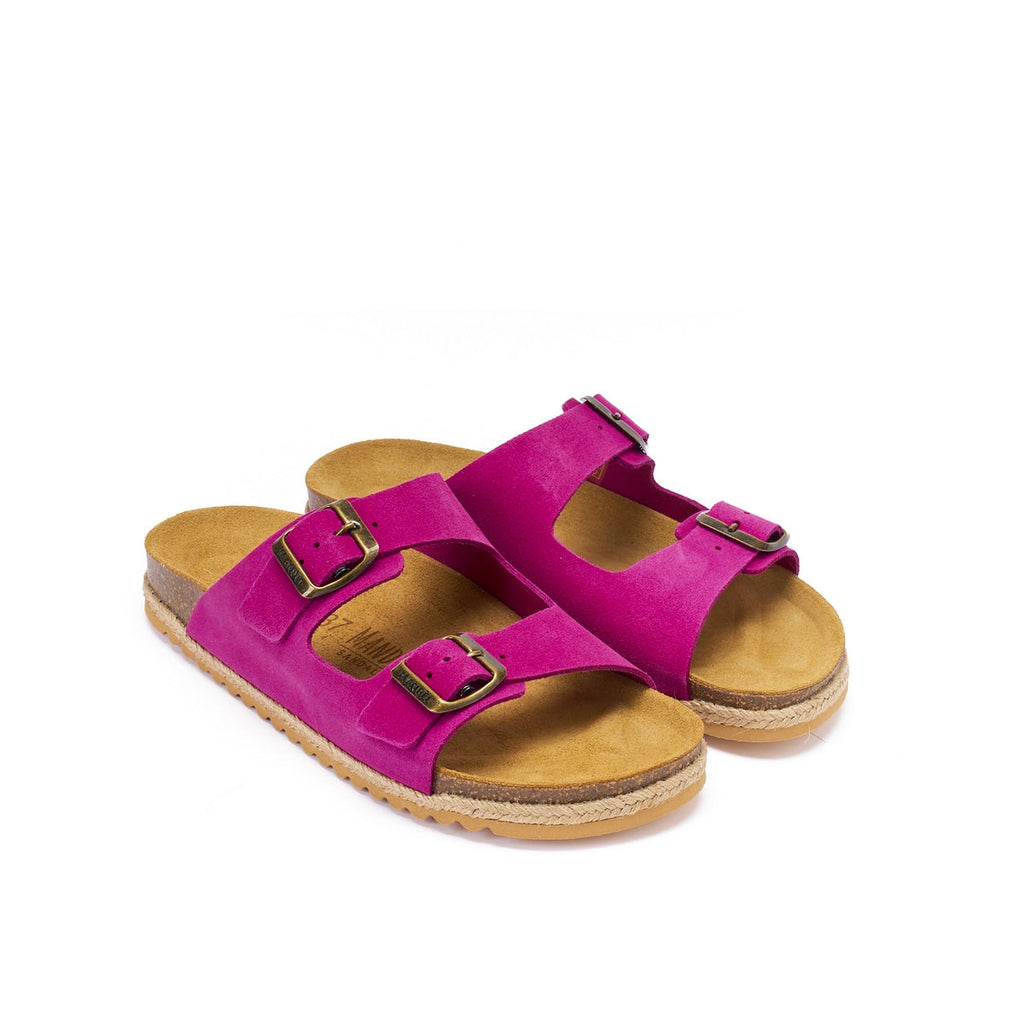 Alberto Suede Magenta Sandals - Women
