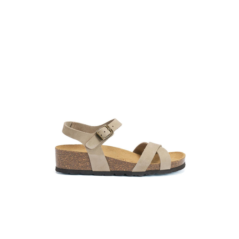 Sandales Sara Nubuck Taupe - Femme