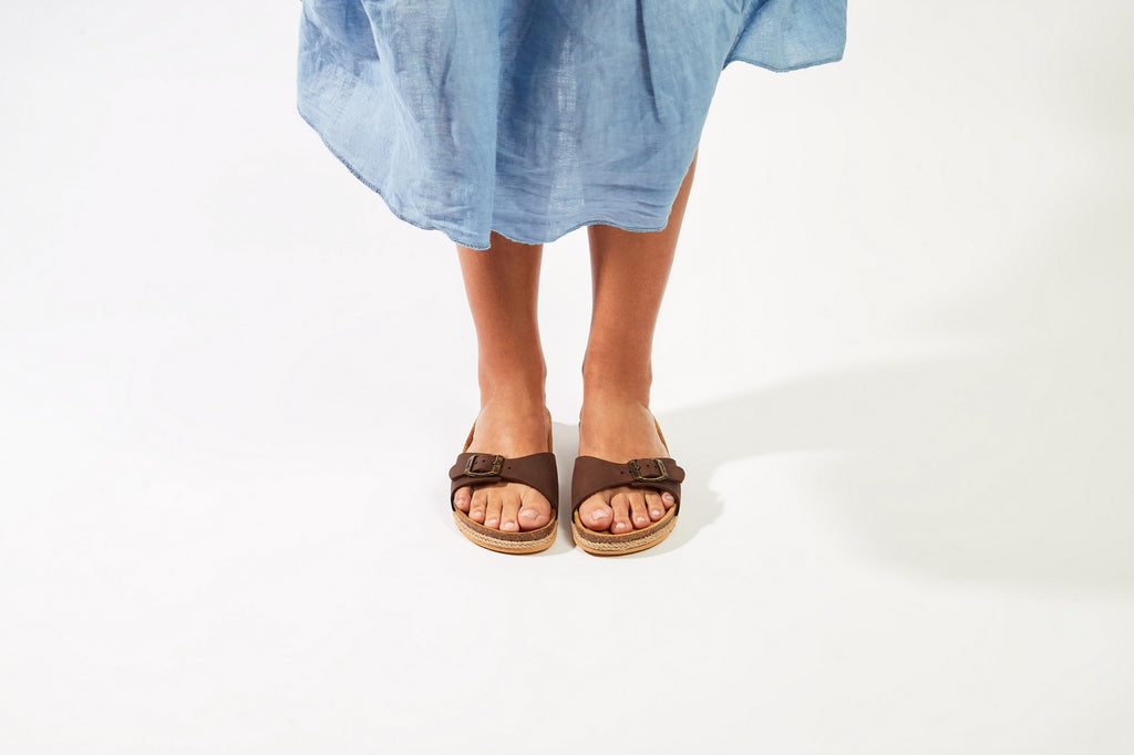 Agata Sandals - Dark Brown - Women