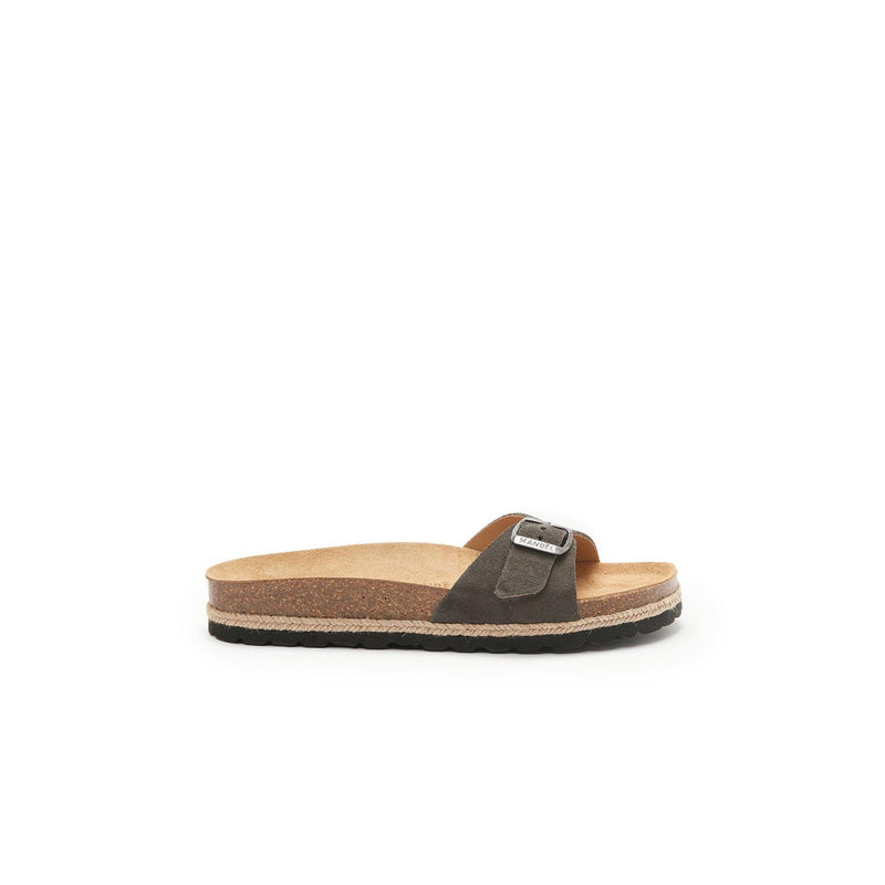 Sandales Agata Suede Leather Grey - Femme