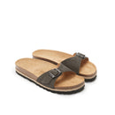 Sandales Agata Suede Leather Grey - Femme