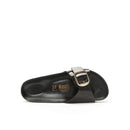 Sandales Agata Big Buckle Patent Black - Femme