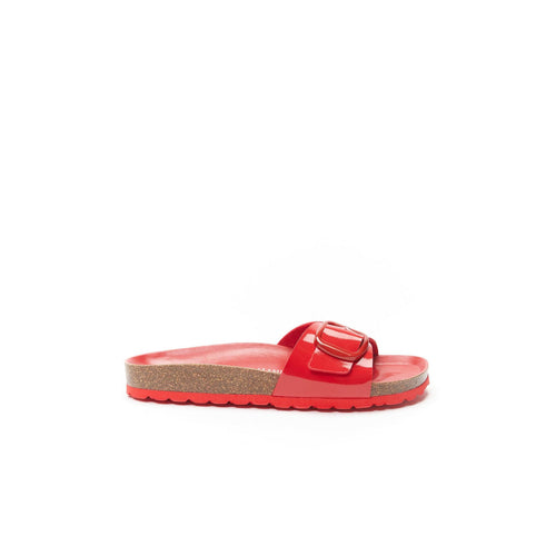 Sandales Agata Big Buckle Patent Red - Femme