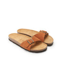 Agata Suede Leather Brandy Sandals - Men's