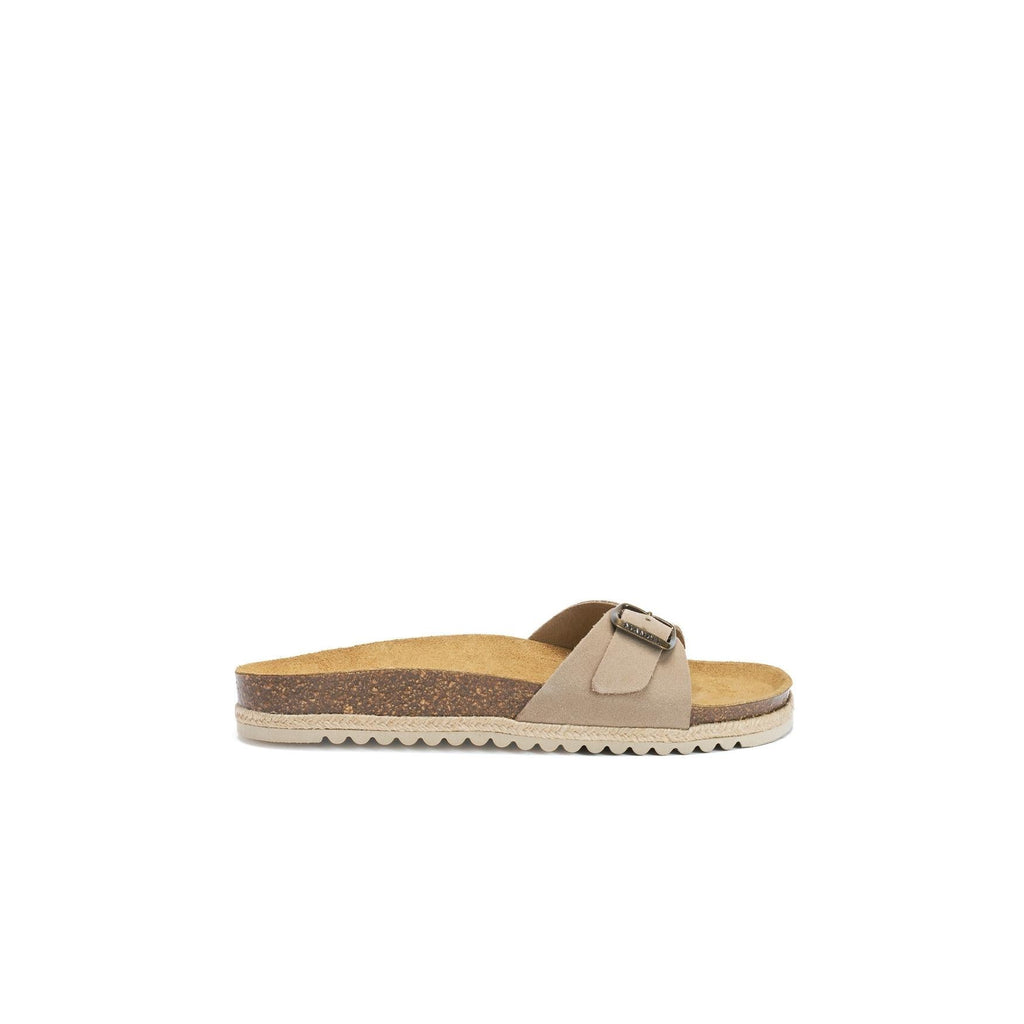 Agata Suede Taupe Sandals - Women