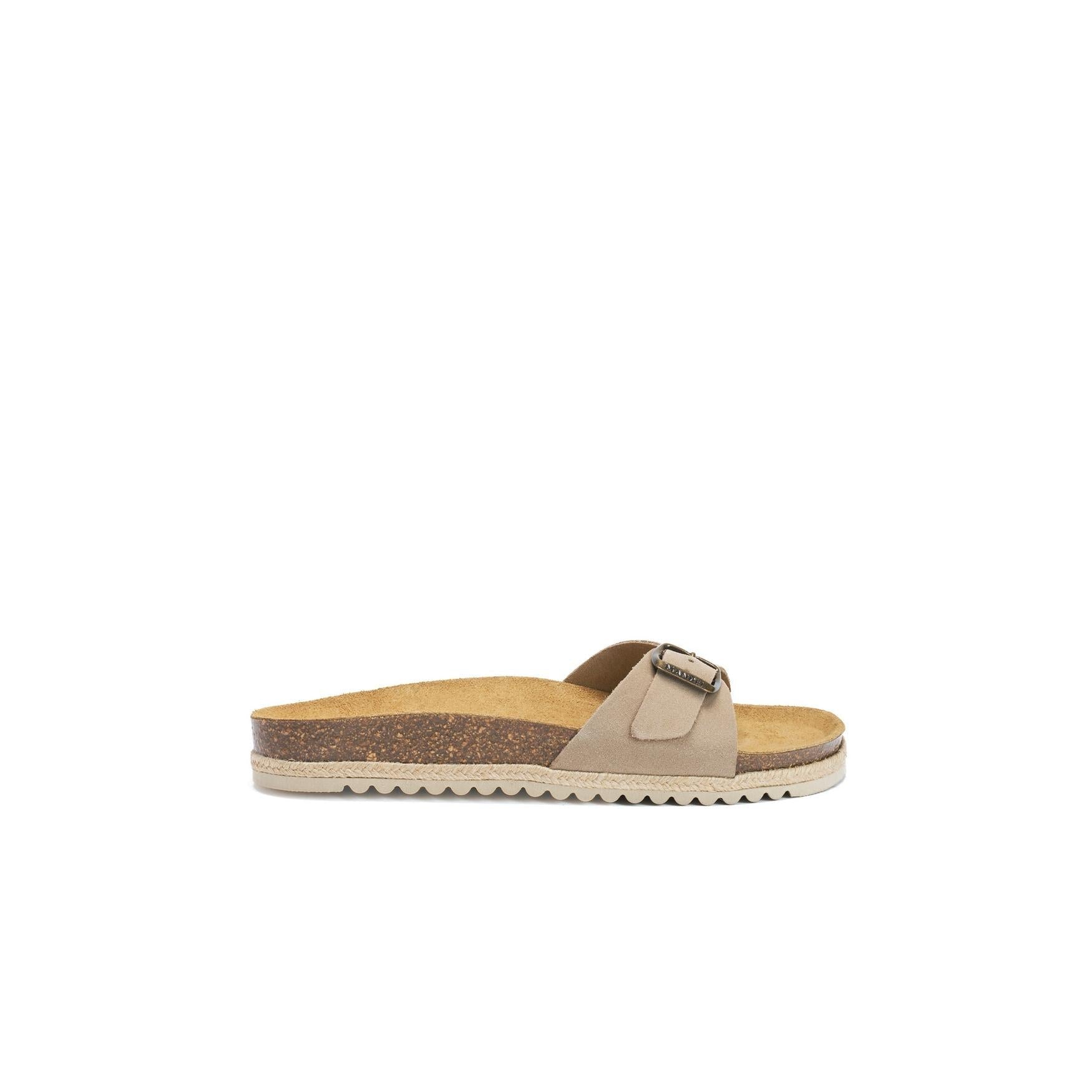 Agata Suede Taupe Sandals - Women
