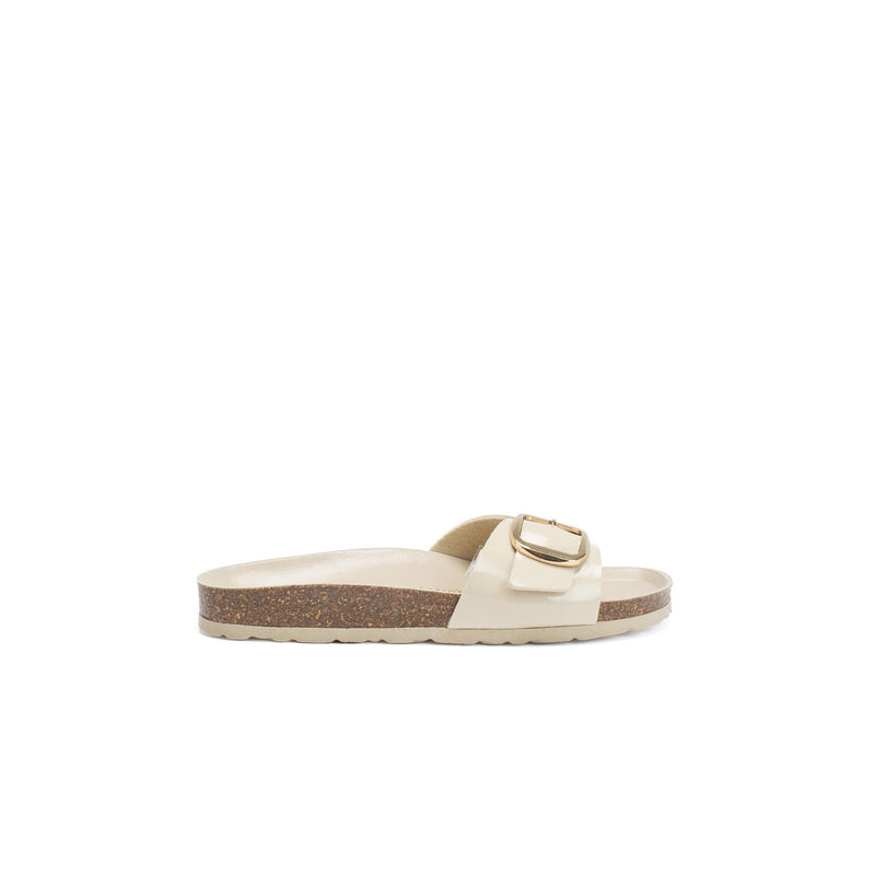 Sandales Agata Big Buckle Beige - Femme