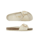 Sandales Agata Big Buckle Beige - Femme