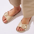 Sandales Agata Big Buckle Beige - Femme