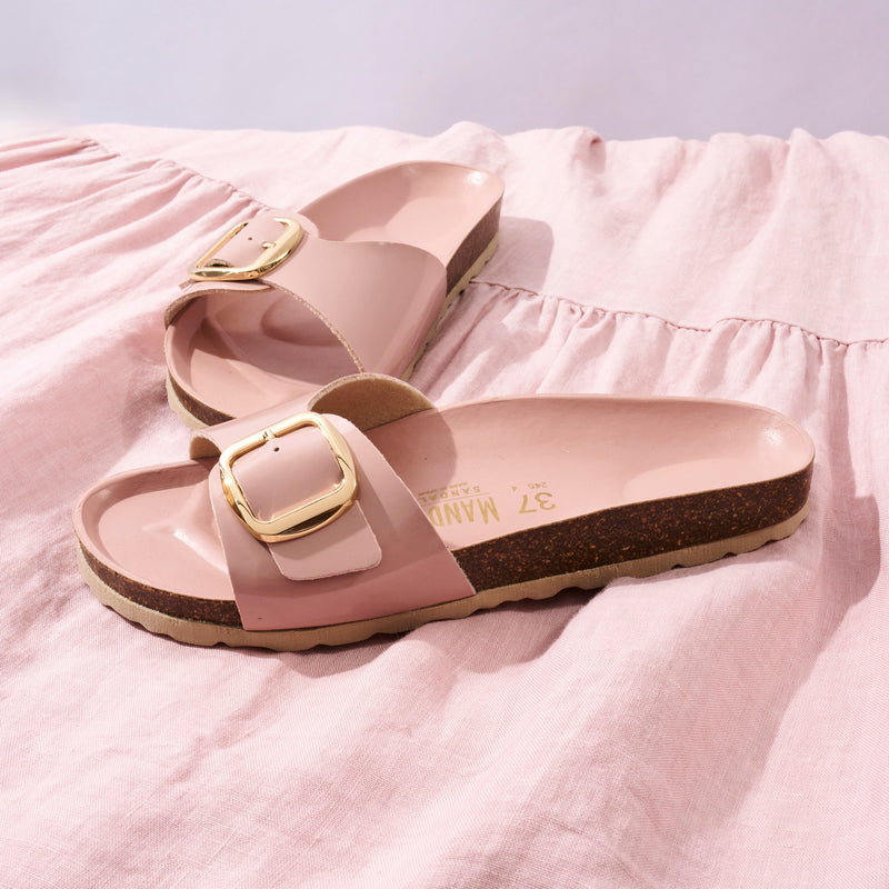 Sandales Agata Big Buckle Antic Rose - Femme