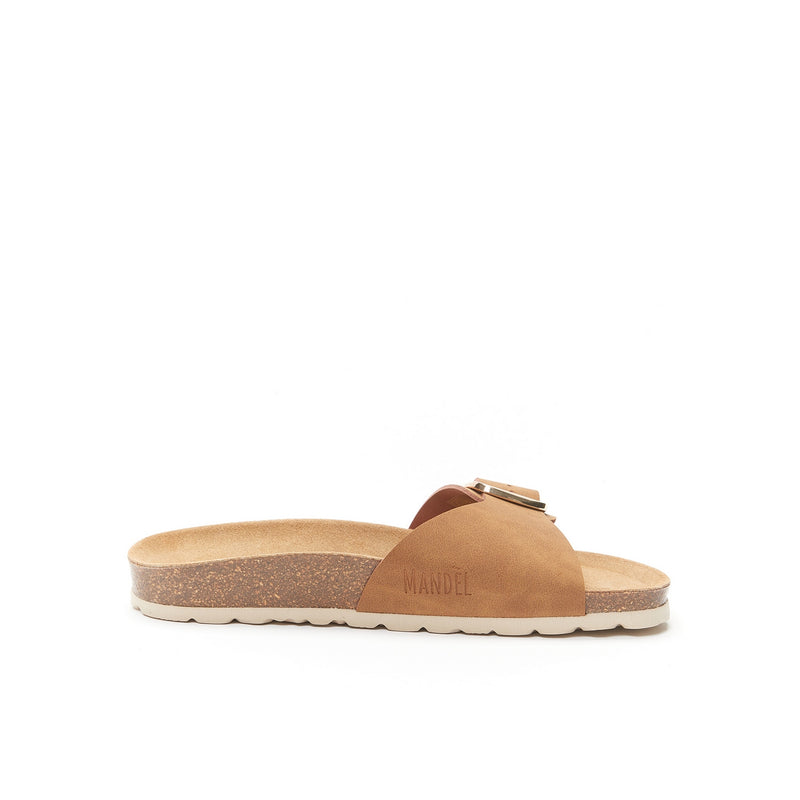Sandales Agata Big Buckle Cognac Brown - Femme