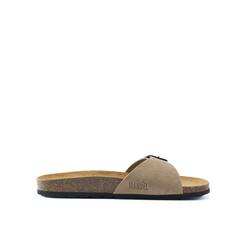 Mandel - Agata Suede Taupe Sandals - Men