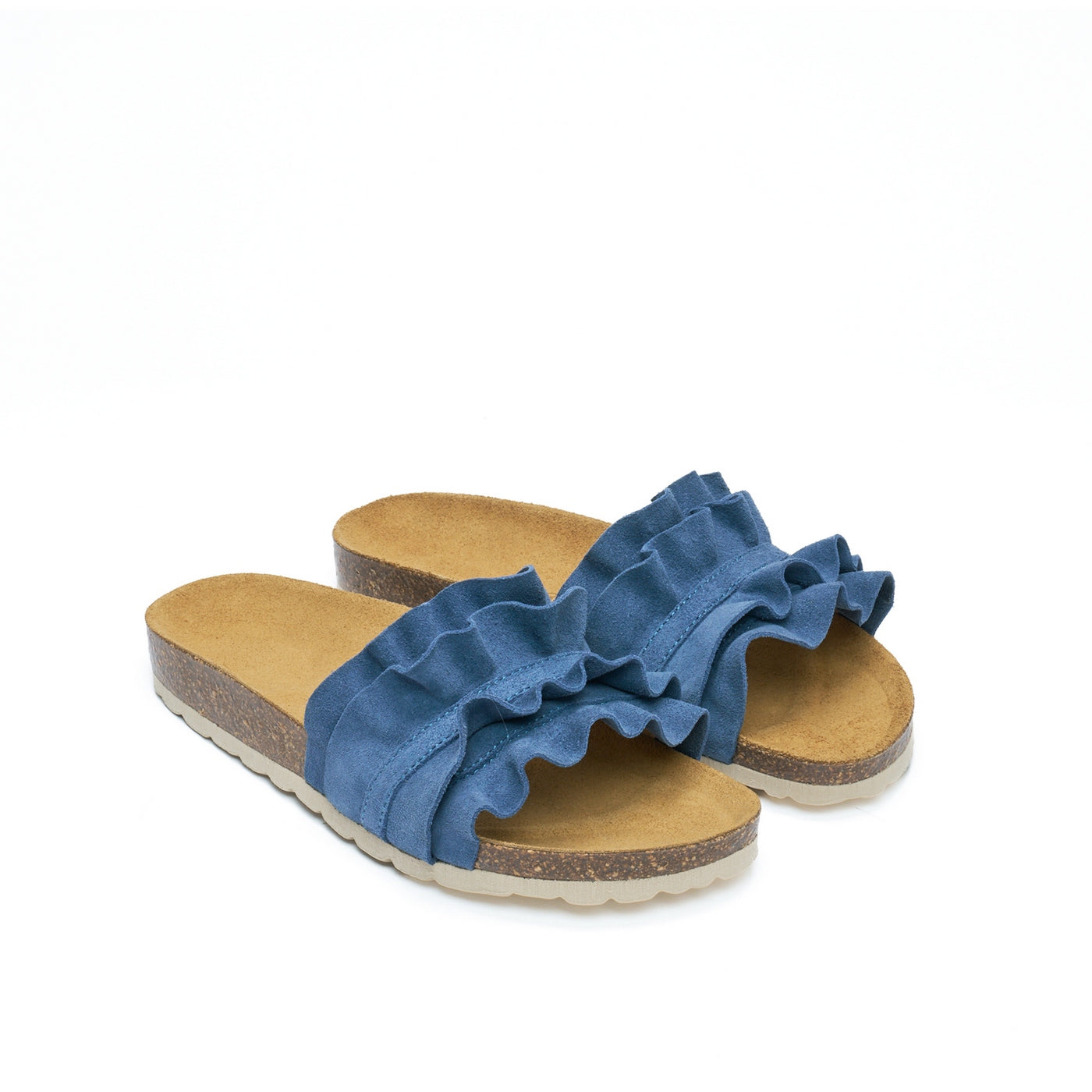 Sofia Suede Jeans Sandals - Women