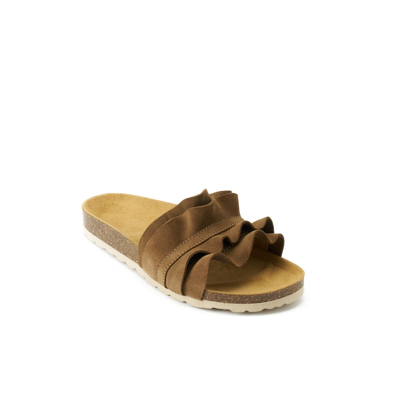 Sabots Sofia Suede Chocolate - Femme