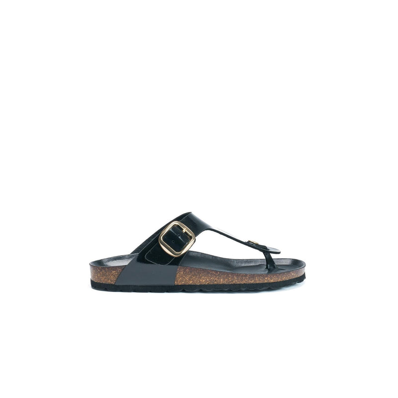 Tongs Blanca Big Buckle Black - Femme