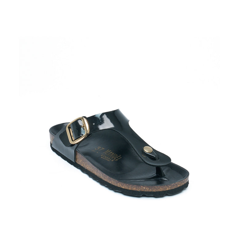 Tongs Blanca Big Buckle Black - Femme