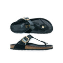 Tongs Blanca Big Buckle Black - Femme