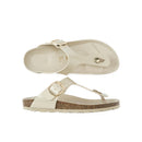 Tongs Blanca Big Buckle Beige - Femme