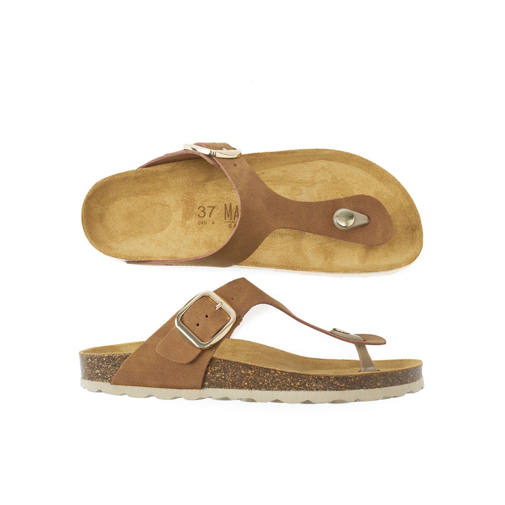 Blanca Flip Flops - Brown - Women's