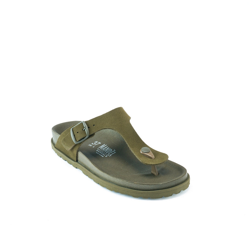 Tongs Gala Suede Moss Green - Femme