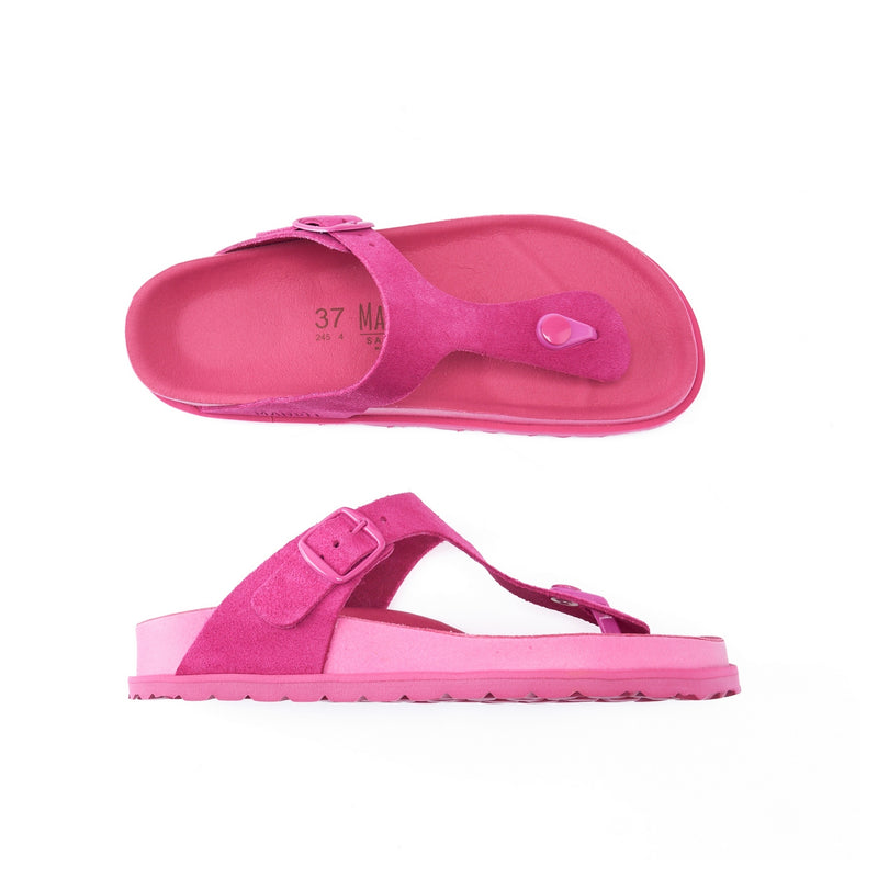 Tongs Gala Suede Moss Green - Femme