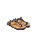 Blanca Oiled Leather Black Clogs - Women's
