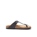 Blanca Oiled Leather Black Clogs - Women's