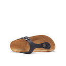 Blanca Oiled Leather Black Clogs - Women's