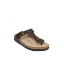 Blanca Oiled Leather Dark Brown Clogs - Women's