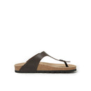 Blanca Oiled Leather Dark Brown Clogs - Women's