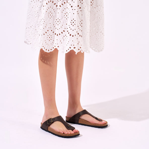 Blanca Flip Flops - Dark Brown - Women