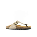 Blanca Nubuck Sand Beige Clogs - Women