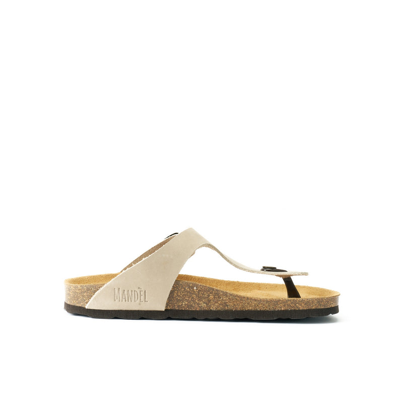 Blanca Nubuck Sand Beige Clogs - Women