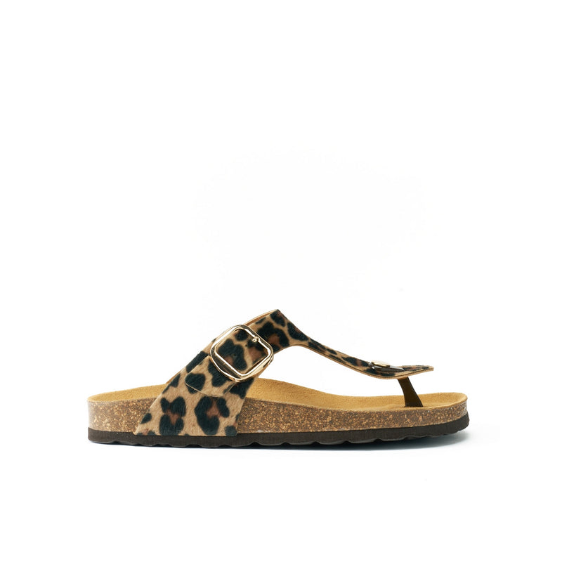 Blanca Big Buckle Leopardo Clogs - Women's