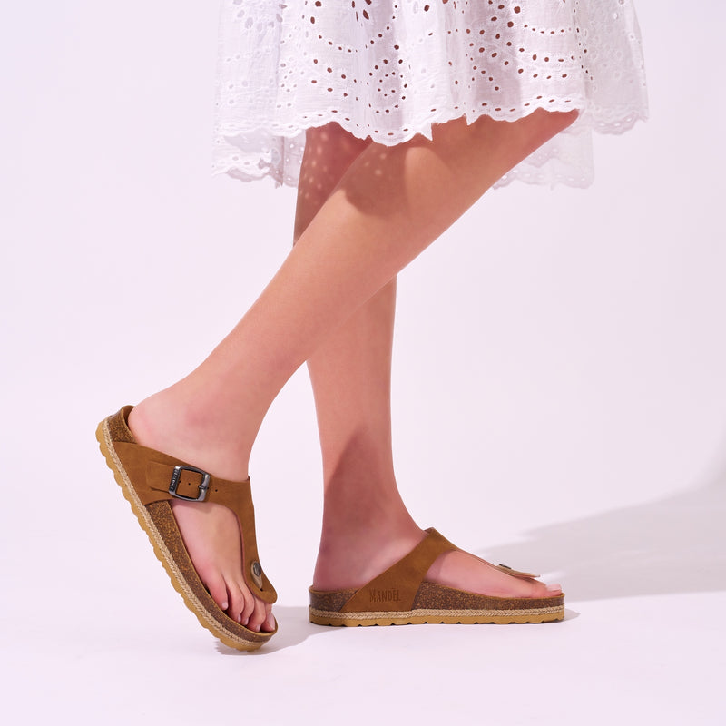Blanca Cognac Brown Clogs - Women