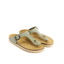 Blanca Nubuck Olive Green Clogs - Women's