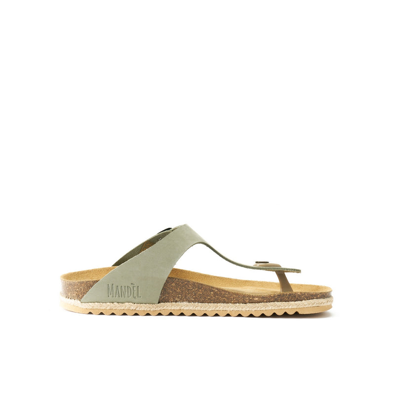 Blanca Nubuck Olive Green Clogs - Women's