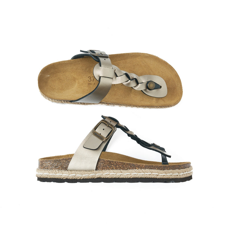 Tongs Sandales Luna Bronze - Femme