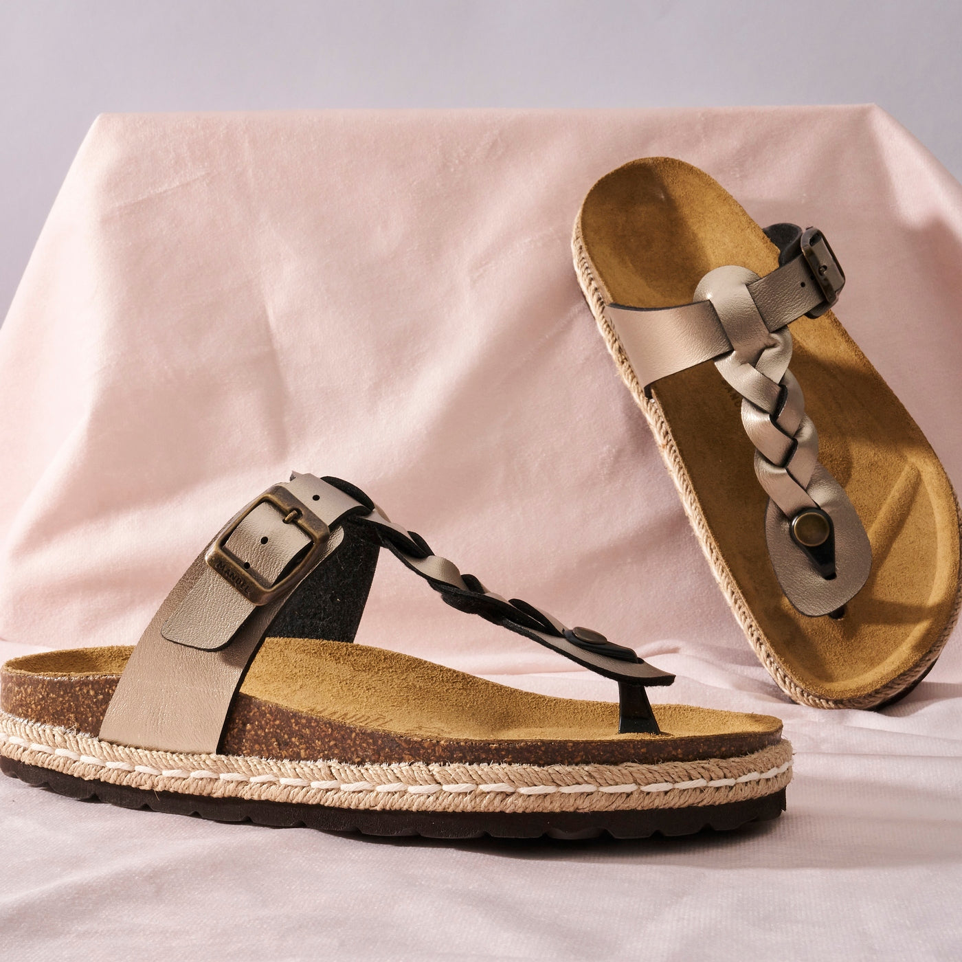 Chanclas Luna - Bronce - Mujer