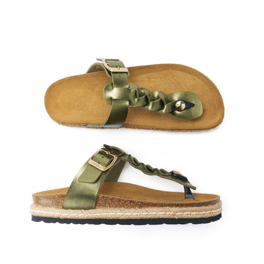 Luna Flip Flops - Green - Women