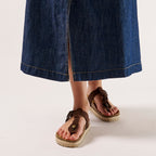 Luna Flip Flops - Dark Brown - Women's