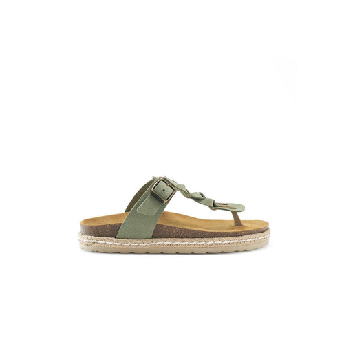 Tongs Sandales Luna Suede Rosemary Green - Femme