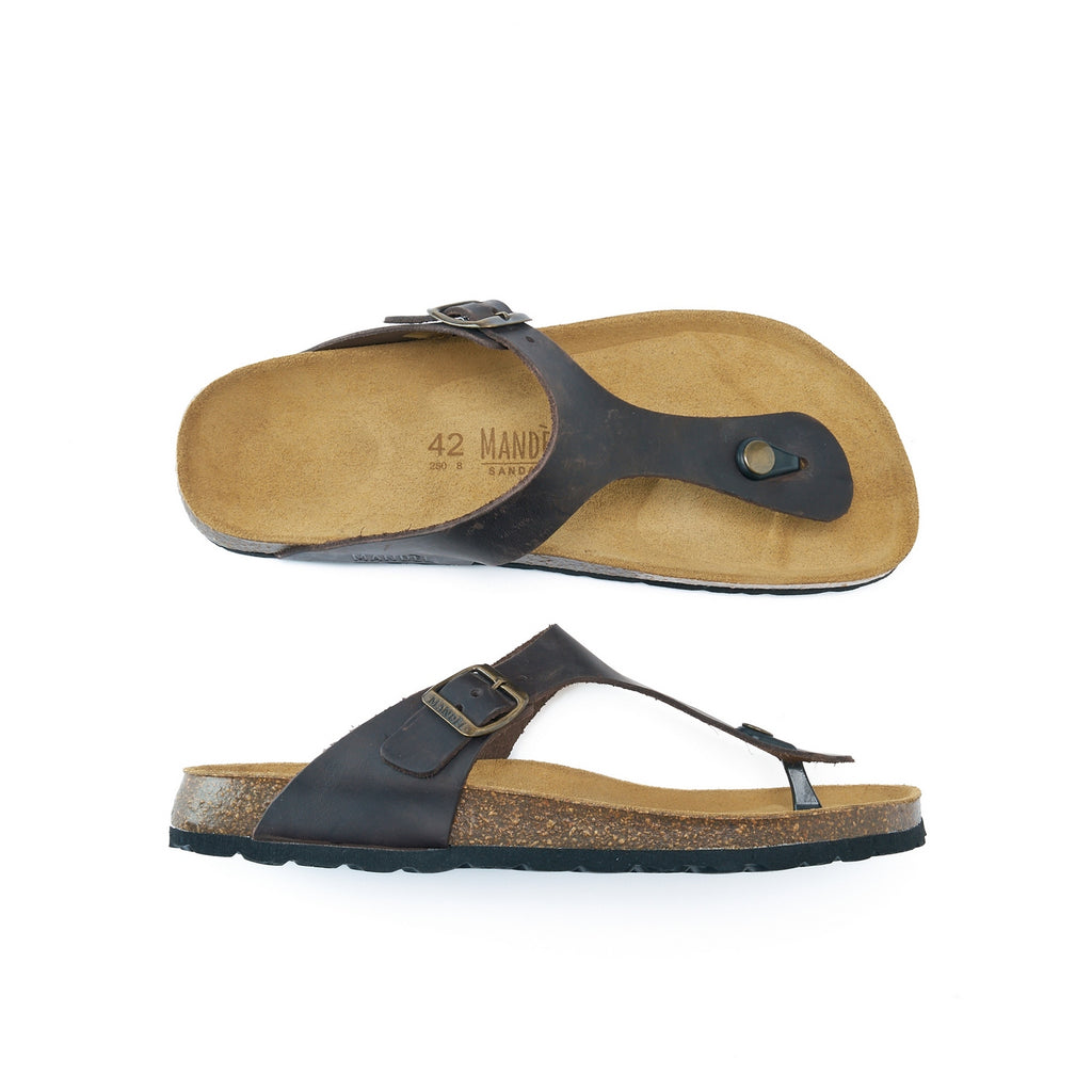 David Flip Flops - Dark Brown - Men