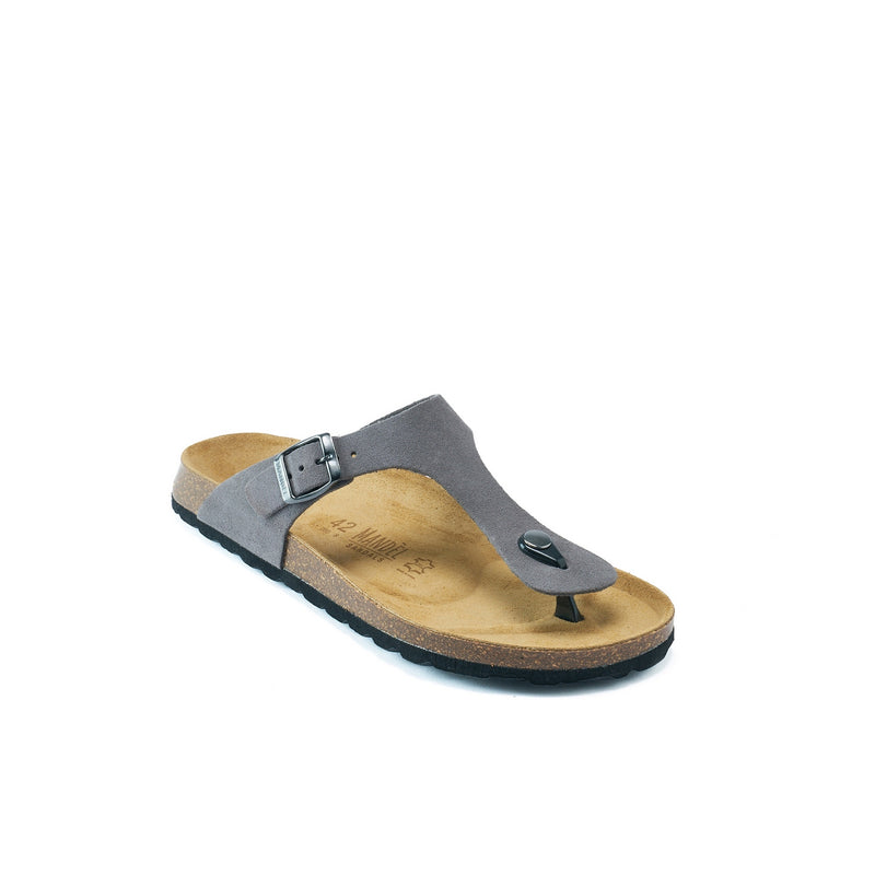 Tongs David Suede Grey - Homme