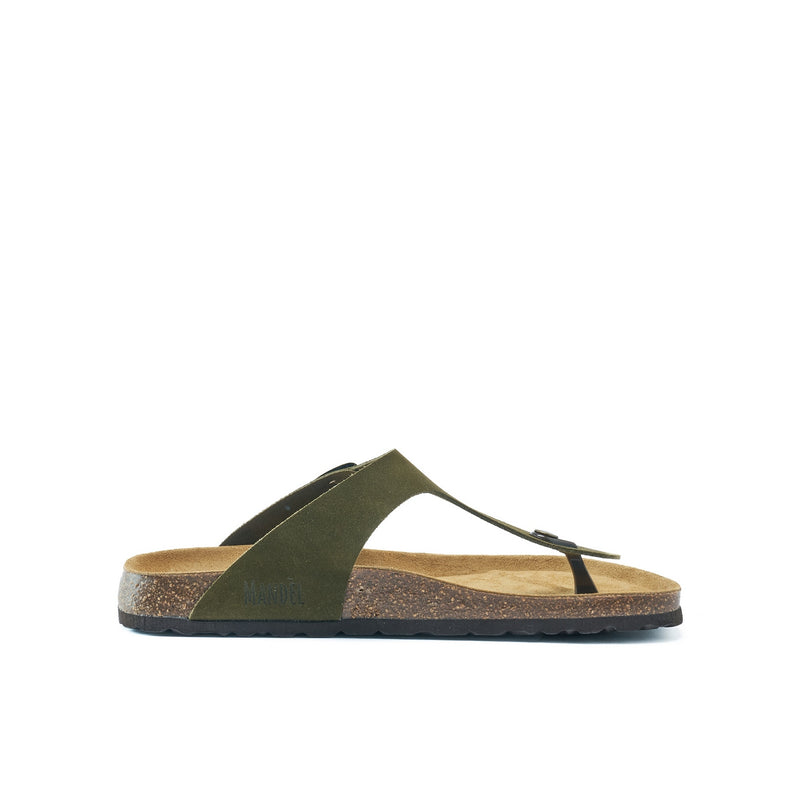 Tongs David Suede Moss Green - Homme