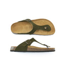 Tongs David Suede Moss Green - Homme