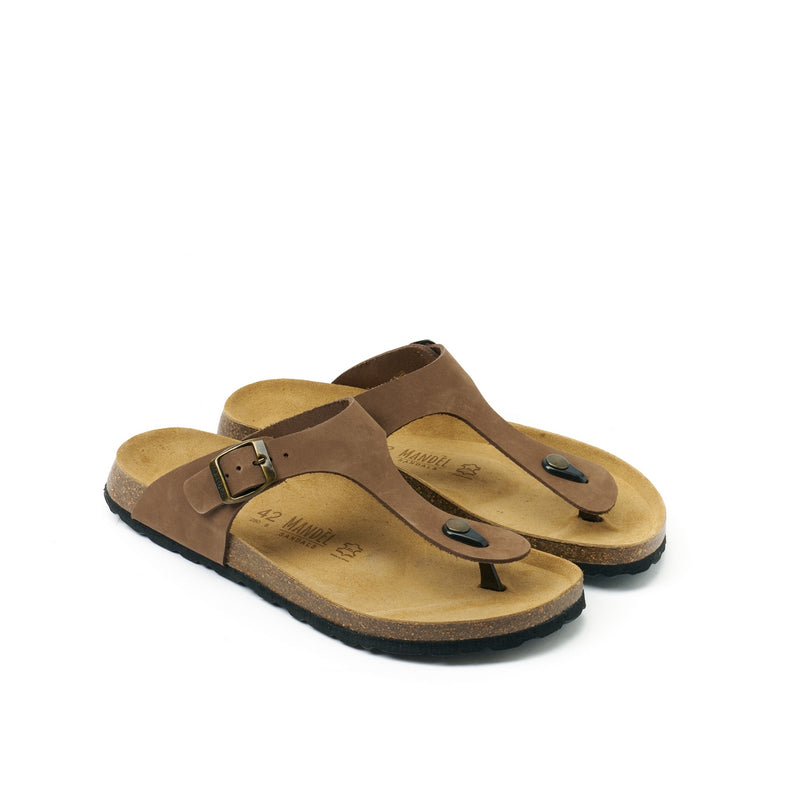 David Nubuck Brown Clogs - Men