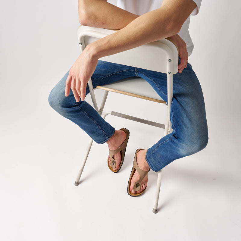 David Nubuck Milk Chocolate Clogs - Men's
